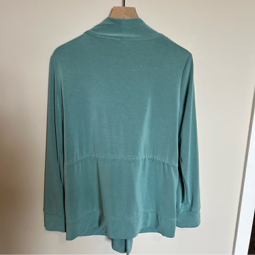 Chicos Zenergy Sandwashed Draped Jacket - Picture 4 of 11